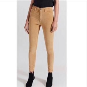Current/Elliott | High-Waist Stiletto Tan Corduroy Pants Size 29(8)